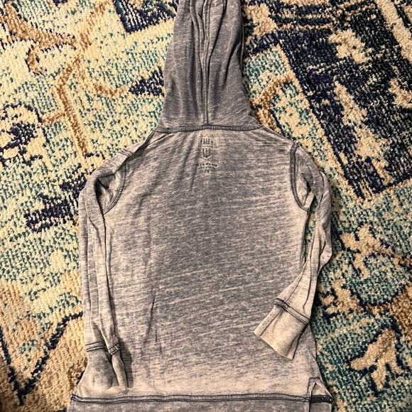 Burnout Notre Dame Go Irish long sleeve tshirt hoodie - Picture 3 of 3